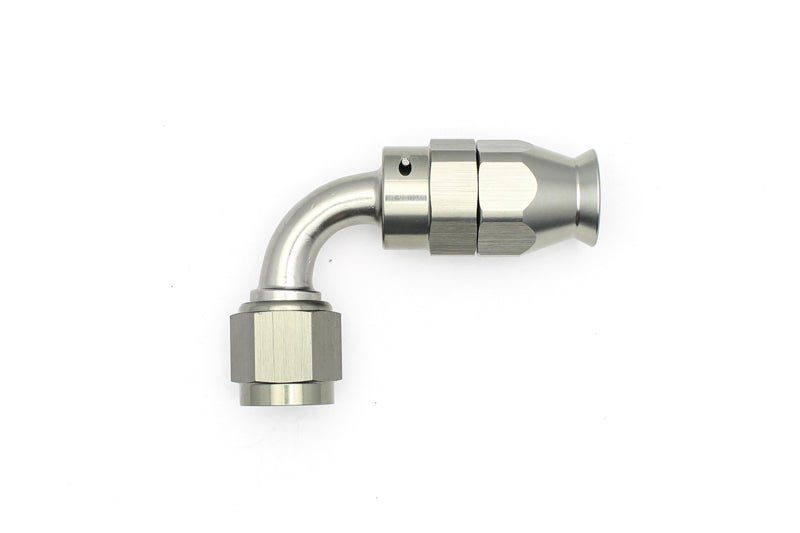 DeatschWerks - DeatschWerks 6AN Female Swivel 90-Degree Hose End PTFE (Incl. 1 Olive Insert) - Demon Performance