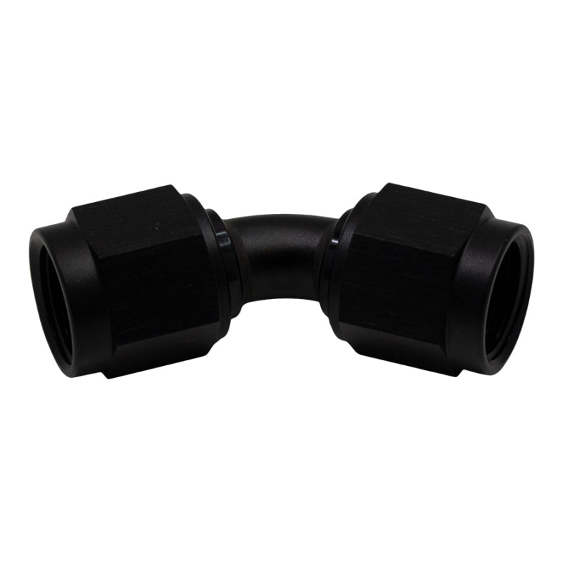 DeatschWerks - DeatschWerks 6AN Flare Female Swivel 45-Degree to 6AN Flare Female Swivel - Anodized Matte Black - Demon Performance