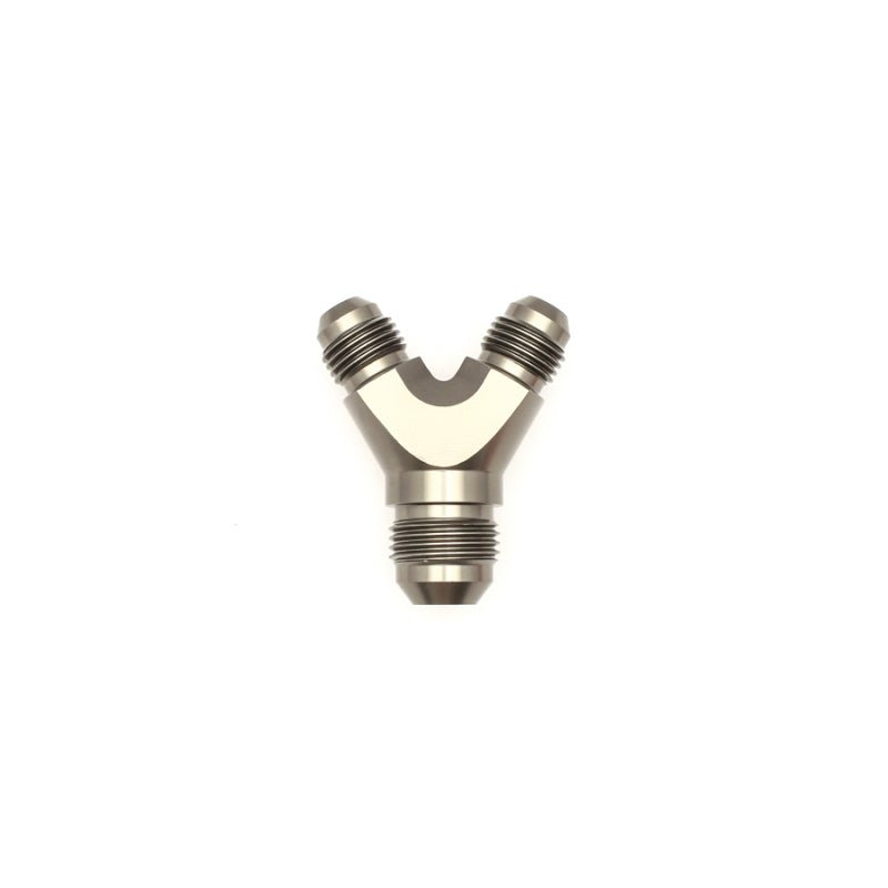 DeatschWerks - DeatschWerks 6AN Male Flare + 6AN Male Flare to 8AN Male Flare Y Block Fitting - Demon Performance