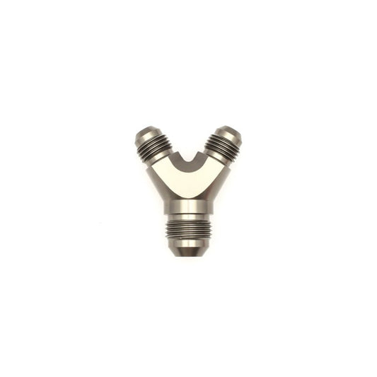 DeatschWerks - DeatschWerks 6AN Male Flare + 6AN Male Flare to 8AN Male Flare Y Block Fitting - Demon Performance