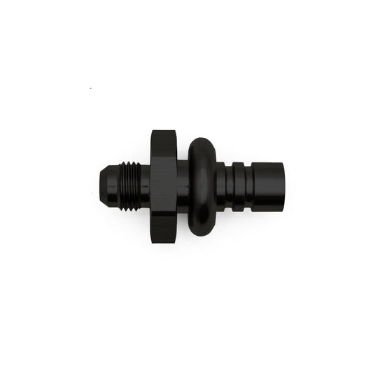 DeatschWerks - DeatschWerks 6AN Male Flare to 1/2in Ford Male EFI Quick Connect Adapter - Anodized Matte Black - Demon Performance