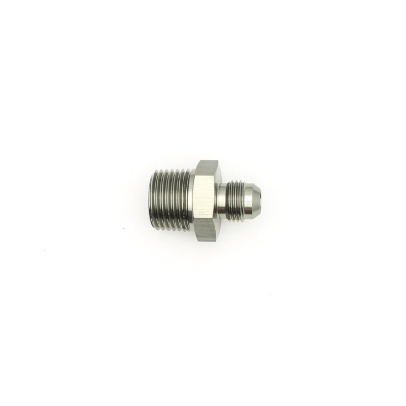 DeatschWerks - DeatschWerks 6AN Male Flare to 1/2in Male NPT Adapter - Anodized Matte Black - Demon Performance