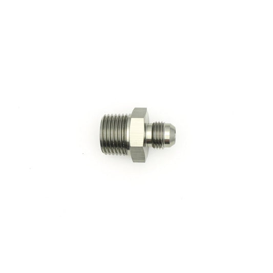 DeatschWerks - DeatschWerks 6AN Male Flare to 1/2in Male NPT Adapter - Anodized Matte Black - Demon Performance