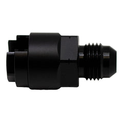 DeatschWerks - DeatschWerks 6AN Male Flare to 1/4in Female EFI Quick Connect Adapter - Anodized Matte Black - Demon Performance