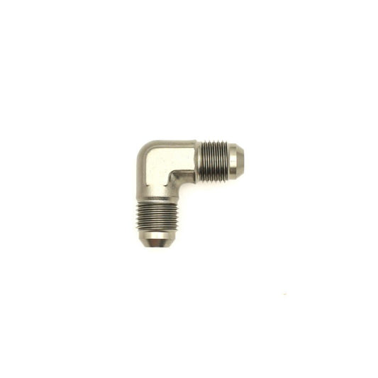DeatschWerks - DeatschWerks 6AN Male Flare To 6AN Male Flare 90-Degree Coupler Fitting - Demon Performance