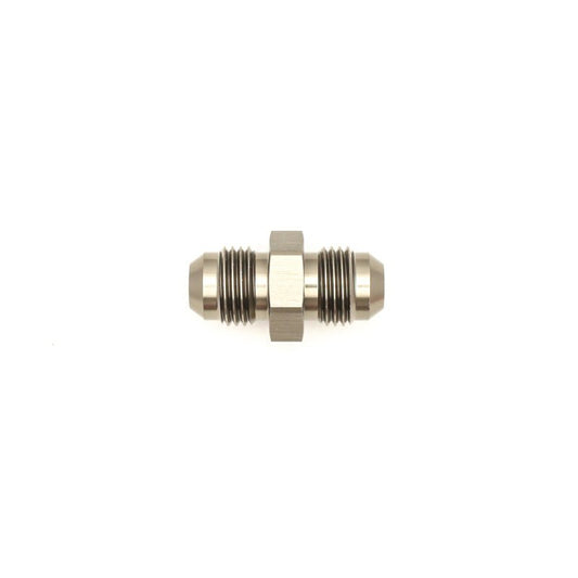 DeatschWerks - DeatschWerks 6AN Male Flare to 6AN Male Flare Coupler - Anodized Matte Black - Demon Performance