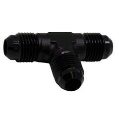 DeatschWerks - DeatschWerks 6AN Male Flare to 6AN Male Flare to 6AN Male Flare Tee Fitting - Anodized Matte Black - Demon Performance