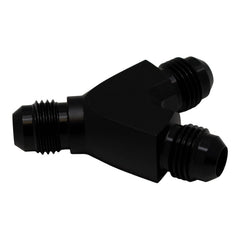 DeatschWerks - DeatschWerks 6AN Male Flare to 6AN Male Flare to 6AN Male Flare Y Fitting - Anodized Matte Black - Demon Performance