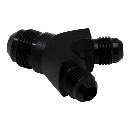 DeatschWerks - DeatschWerks 6AN Male Flare to 6AN Male Flare to 8AN Male Flare Y Fitting - Anodized Matte Black - Demon Performance