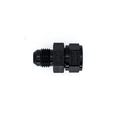 DeatschWerks - DeatschWerks 6AN Male Flare to Fuel Pump Outlet Barb Adapter - Anodized Matte Black - Demon Performance