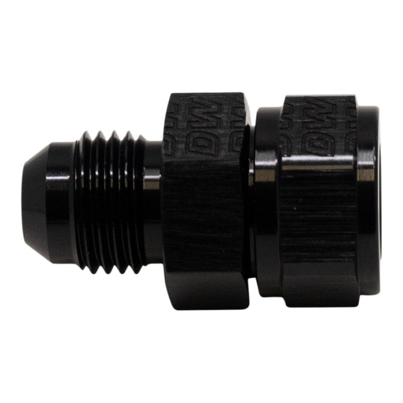 DeatschWerks - DeatschWerks 6AN Male Flare to Fuel Pump Outlet Barb Adapter - Anodized Matte Black - Demon Performance