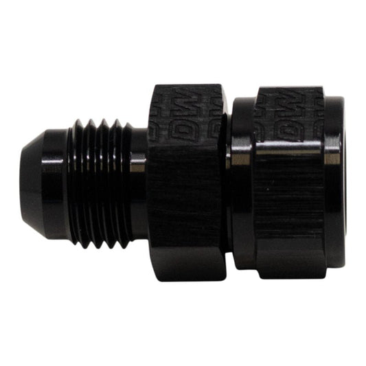 DeatschWerks - DeatschWerks 6AN Male Flare to Fuel Pump Outlet Barb Adapter - Anodized Matte Black - Demon Performance