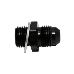 DeatschWerks - DeatschWerks 6AN Male Flare to M14 X 1.5 Male Metric Adapter (Incl Washer) - Anodized Matte Black - Demon Performance