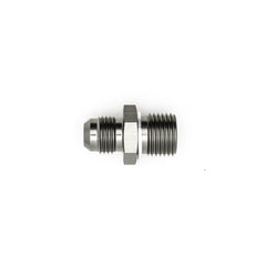 DeatschWerks - DeatschWerks 6AN Male Flare to M16 X 1.5 Male Metric Adapter (Incl. Crush Washer) - Titanium - Demon Performance