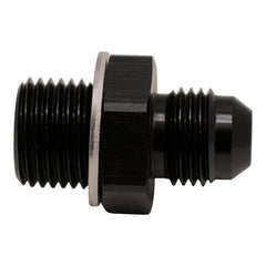 DeatschWerks - DeatschWerks 6AN Male Flare to M16 X 1.5 Male Metric Adapter (Incl Washer) - Anodized Matte Black - Demon Performance