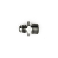 DeatschWerks - DeatschWerks 6AN Male Flare to M18 X 1.5 Male Metric Adapter (Incl Washer) - Anodized Matte Black - Demon Performance