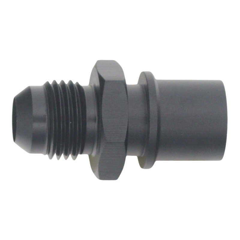 DeatschWerks - DeatschWerks 6AN Male Flare to Toyota Module Quick Connect - Anodized Matte Black - Demon Performance