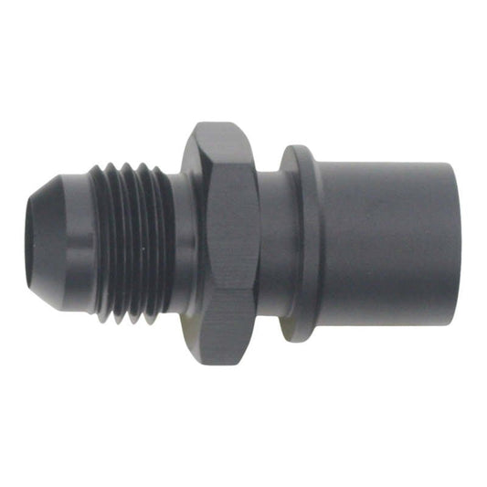 DeatschWerks - DeatschWerks 6AN Male Flare to Toyota Module Quick Connect - Anodized Matte Black - Demon Performance