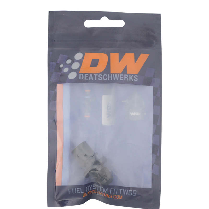 DeatschWerks - DeatschWerks 6AN Male Flare to Toyota Module Quick Connect - Anodized Matte Black - Demon Performance