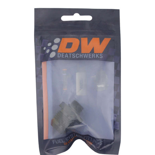 DeatschWerks - DeatschWerks 6AN ORB Male to 10AN Male Flare Adapter - Anodized Matte Black - Demon Performance