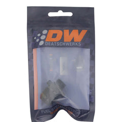 DeatschWerks - DeatschWerks 6AN ORB Male to 10AN Male Flare Adapter - Anodized Matte Black - Demon Performance