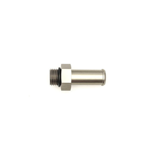 DeatschWerks - DeatschWerks 6AN ORB Male to 1/2in Male Barb Fitting (Incl O-Ring) - Anodized Matte Black - Demon Performance