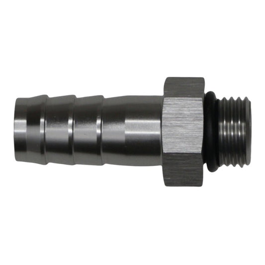 DeatschWerks - DeatschWerks 6AN ORB Male to 1/2in Male Triple Barb Fitting (Incl O-Ring) - Anodized DW Titanium - Demon Performance