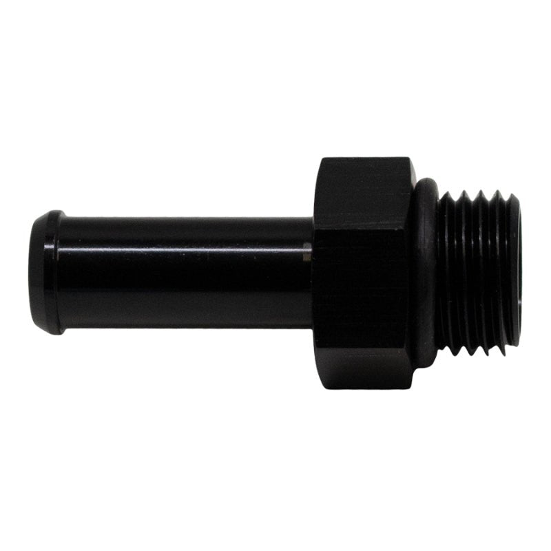 DeatschWerks - DeatschWerks 6AN ORB Male to 3/8in Male Barb Fitting (Incl O-Ring) - Anodized Matte Black - Demon Performance