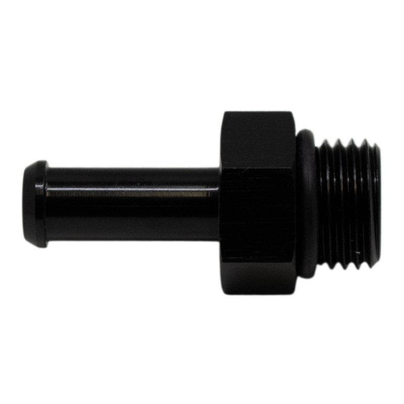 DeatschWerks - DeatschWerks 6AN ORB Male to 5/16in Male Barb Fitting (Incl O-Ring) - Anodized Matte Black - Demon Performance