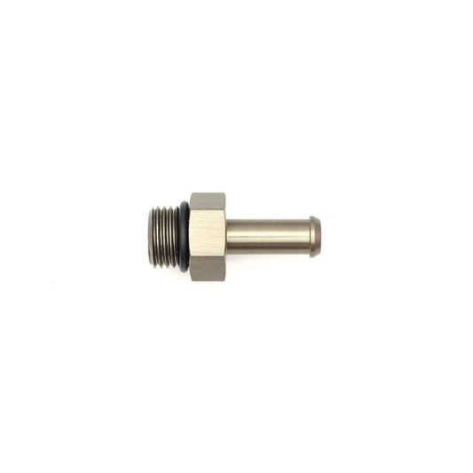 DeatschWerks - DeatschWerks 6AN ORB Male to 5/16in Male Barb Fitting (Incl O-Ring) - Anodized Matte Black - Demon Performance
