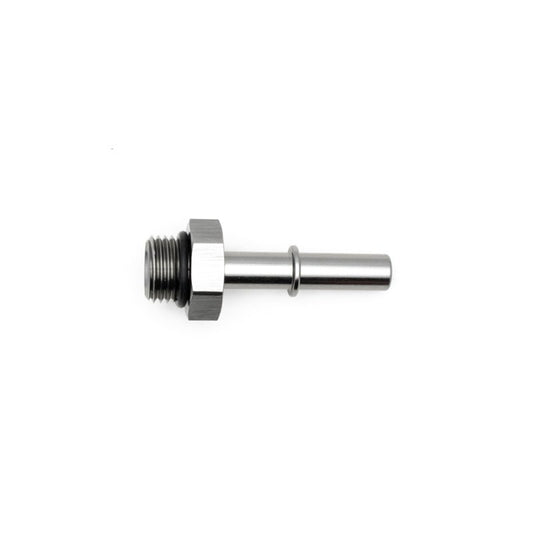 DeatschWerks - DeatschWerks 6AN ORB Male to 5/16in Male EFI Quick Connect Adapter - Anodized Matte Black - Demon Performance
