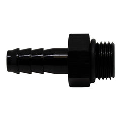 DeatschWerks - DeatschWerks 6AN ORB Male to 5/16in Male Triple Barb Fitting (Incl O-Ring) - Anodized Matte Black - Demon Performance