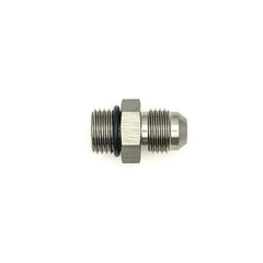 DeatschWerks - DeatschWerks 6AN ORB Male to 6AN Male Flare Adapter (Incl O-Ring) - Anodized Matte Black - Demon Performance