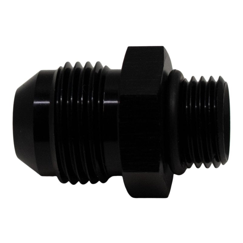 DeatschWerks - DeatschWerks 6AN ORB Male to 8AN Male Flare Adapter (Incl O-Ring) - Anodized Matte Black - Demon Performance