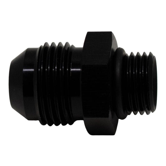 DeatschWerks - DeatschWerks 6AN ORB Male to 8AN Male Flare Adapter (Incl O-Ring) - Anodized Matte Black - Demon Performance