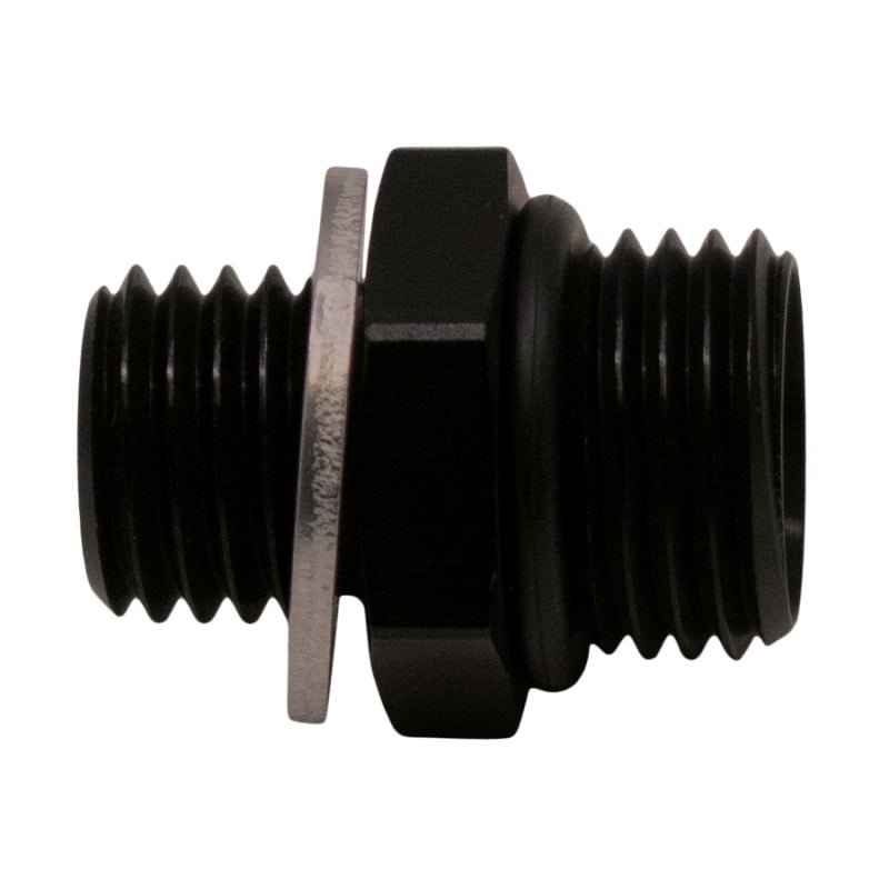 DeatschWerks - DeatschWerks 6AN ORB Male to M12 X 1.5 Metric Male (Incl O-Ring and Washer) - Anodized Matte Black - Demon Performance