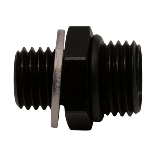 DeatschWerks - DeatschWerks 6AN ORB Male to M12 X 1.5 Metric Male (Incl O-Ring and Washer) - Anodized Matte Black - Demon Performance