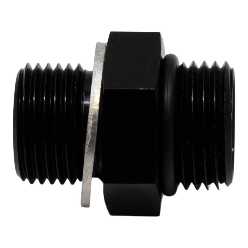 DeatschWerks - DeatschWerks 6AN ORB Male to M14 X 1.5 Metric Male (Incl O-Ring and Washer) - Anodized Matte Black - Demon Performance