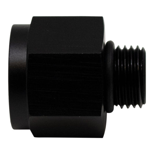 DeatschWerks - DeatschWerks 6AN ORB Male to M18 X 1.5 Metric Female (Incl O-Ring) - Anodized Matte Black - Demon Performance