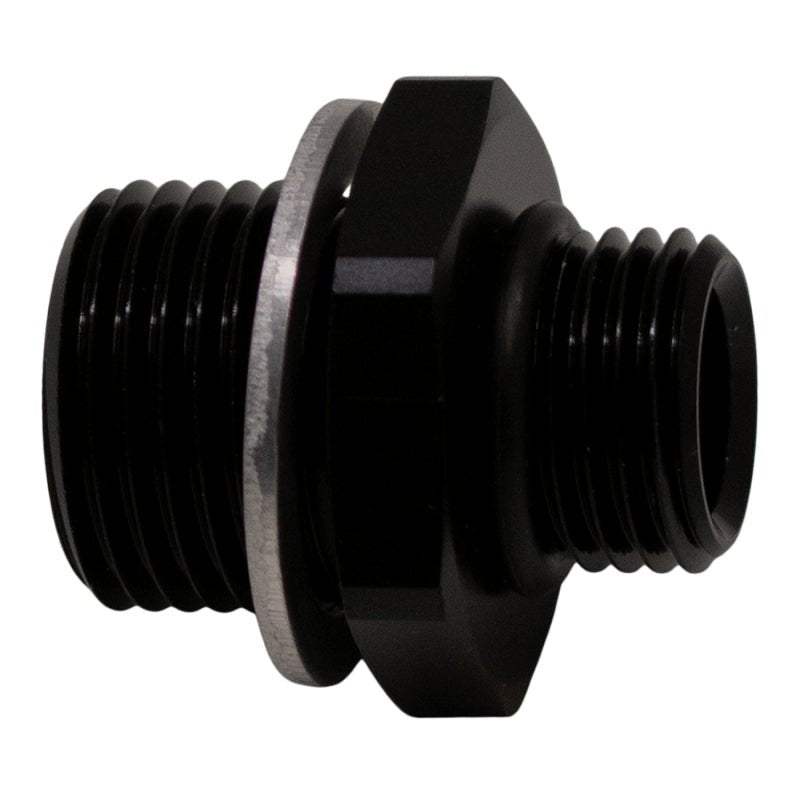 DeatschWerks - DeatschWerks 6AN ORB Male to M18 X 1.5 Metric Male (Incl O-Ring and Washer) - Anodized Matte Black - Demon Performance