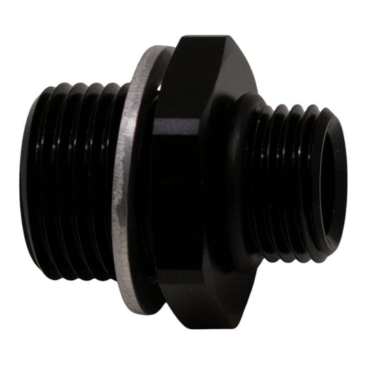 DeatschWerks - DeatschWerks 6AN ORB Male to M18 X 1.5 Metric Male (Incl O-Ring and Washer) - Anodized Matte Black - Demon Performance