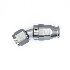 DeatschWerks - DeatschWerks 8 AN Female Flare Swivel 30-Degree Hose End PTFE - Anodized Matte Black - Demon Performance