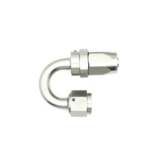 DeatschWerks - DeatschWerks 8AN Female Swivel 180-Degree Hose End CPE - Anodized Matte Black - Demon Performance