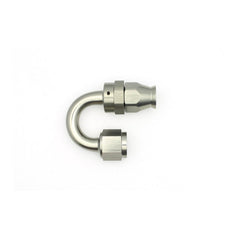 DeatschWerks - DeatschWerks 8AN Female Swivel 180-Degree Hose End PTFE (Incl Olive Insert) - Anodized Matte Black - Demon Performance