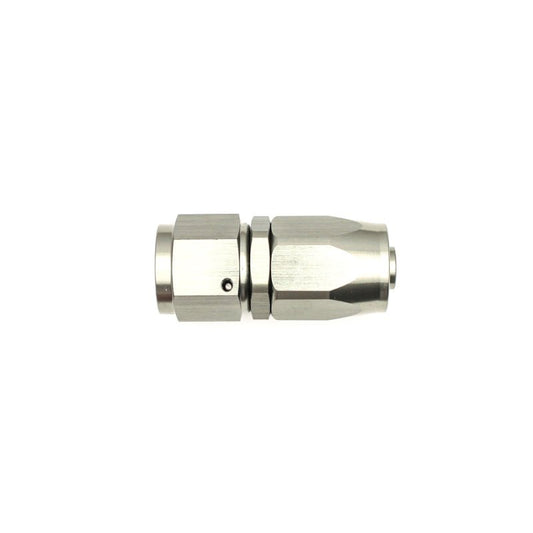 DeatschWerks - DeatschWerks 8AN Female Swivel Straight Hose End CPE - Anodized Matte Black - Demon Performance