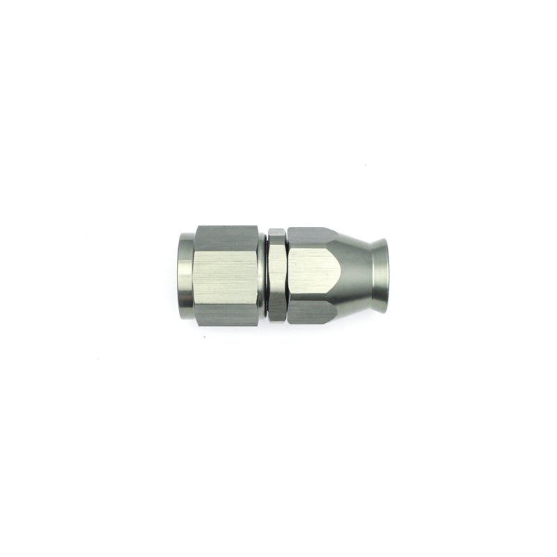 DeatschWerks - DeatschWerks 8AN Female Swivel Straight Hose End PTFE (Incl 1 Olive Insert) - Anodized Matte Black - Demon Performance
