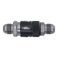 DeatschWerks - DeatschWerks 8AN Male Flare Quick Disconnect Dry Break Fitting - 2 Pieces Anodized Matte Black - Demon Performance