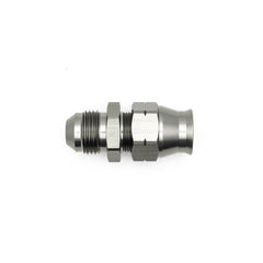 DeatschWerks - DeatschWerks 8AN Male Flare to 1/2in Hardline Compression Adapter - Anodized Matte Black - Demon Performance