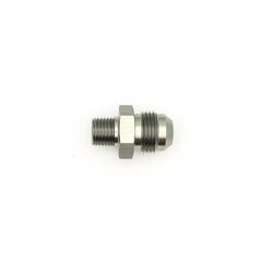DeatschWerks - DeatschWerks 8AN Male Flare to 1/4in Male NPT Adapter - Anodized Matte Black - Demon Performance
