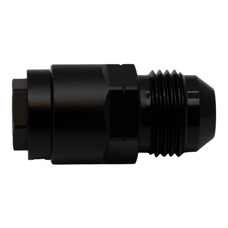 DeatschWerks - DeatschWerks 8AN Male Flare to 5/16in Female EFI Quick Connect Adapter - Anodized Matte Black - Demon Performance